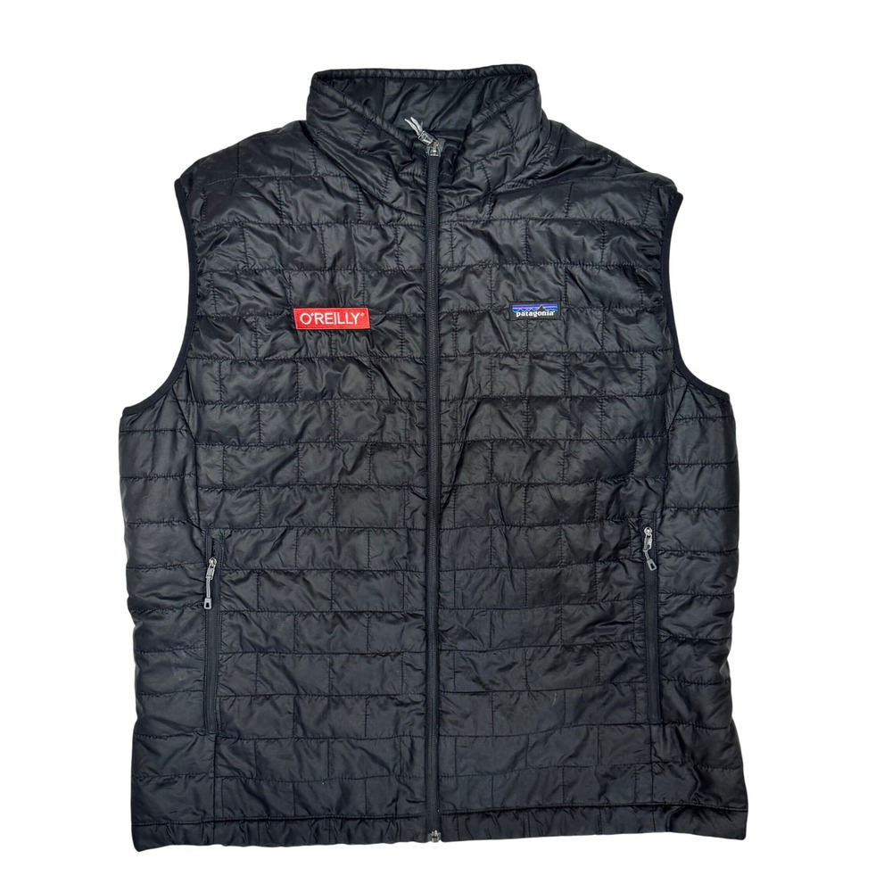 Patagonia Mens Nano Puff Vest Black XXL O'Reilly Auto Parts Logo